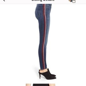 MOTHER High Waisted Looker Jean in Here Kitty, Kitty Glitter Racer